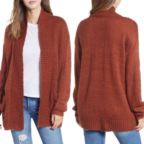 bp Sweaters - BP Cozy Shawl Collar Cardigan Sweater Rust Sz XS